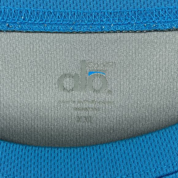 ALO Shirt Mens 2XL Cool Fit Performance Short Sleeve Colorblock Jersey Blue - Picture 4 of 15